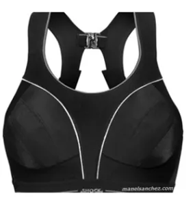 Shock Absorber Sujetador Especial Para Correr (negro/plata)